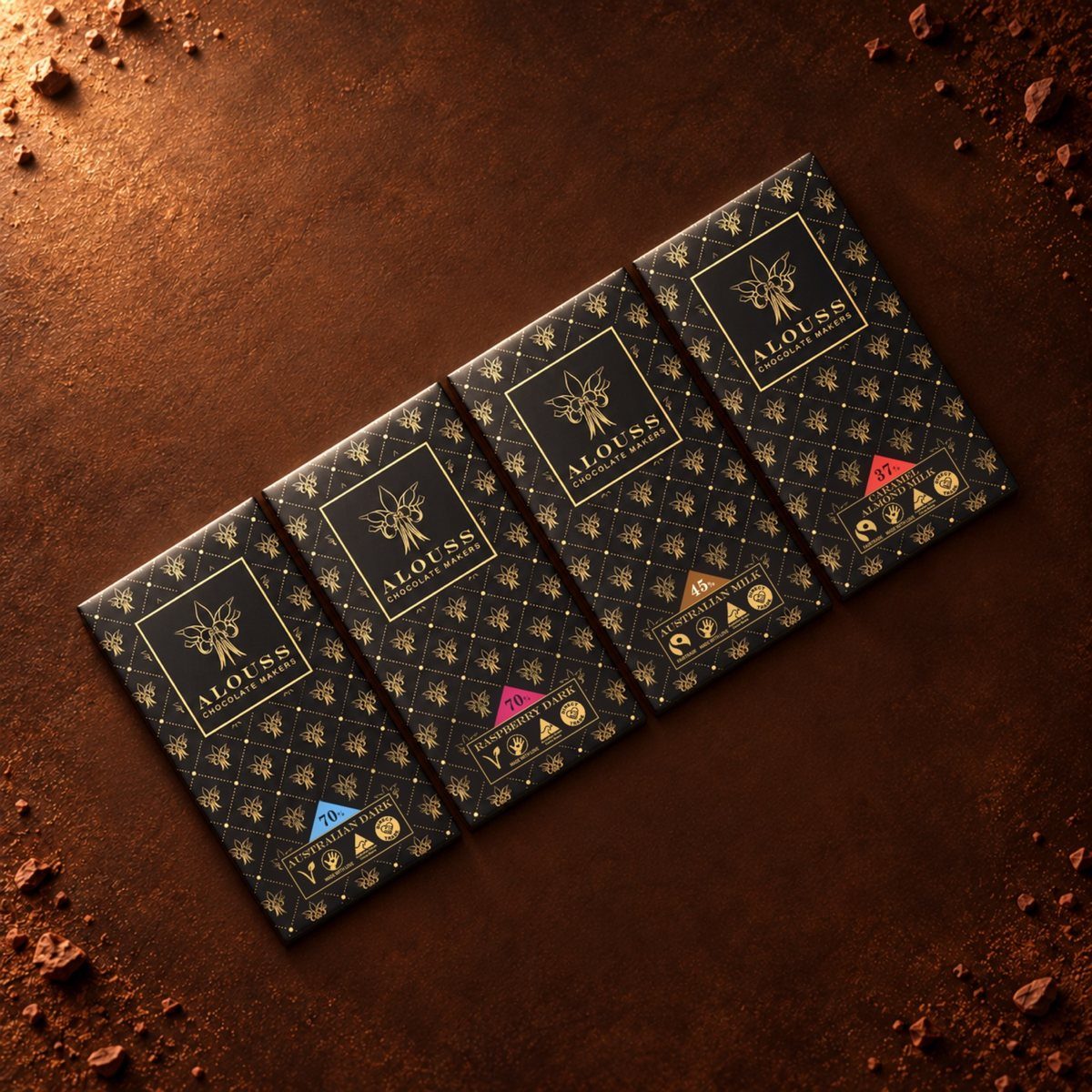 Starter Pack · 4 Bars chocolate bar by Alouss